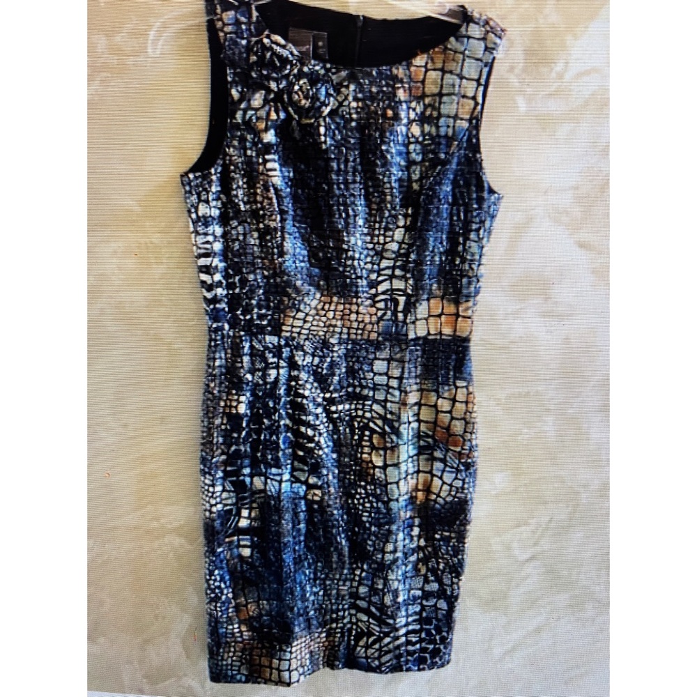 New Muse Sleeveless Black/Slate/Blue Dtess